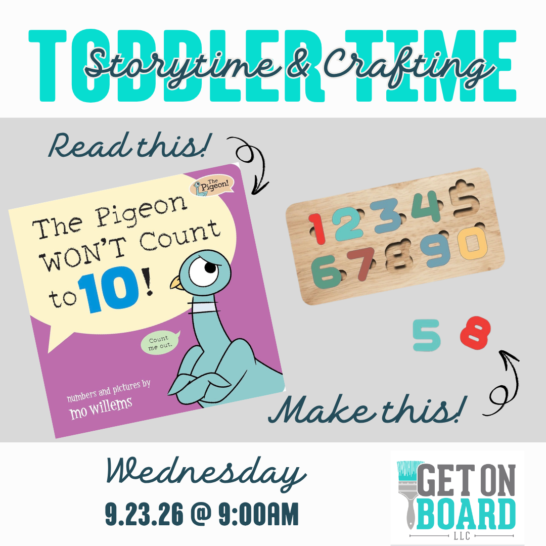 Wed. 9.23 @ 9:00 Toddler Time: Storytime & Crafting