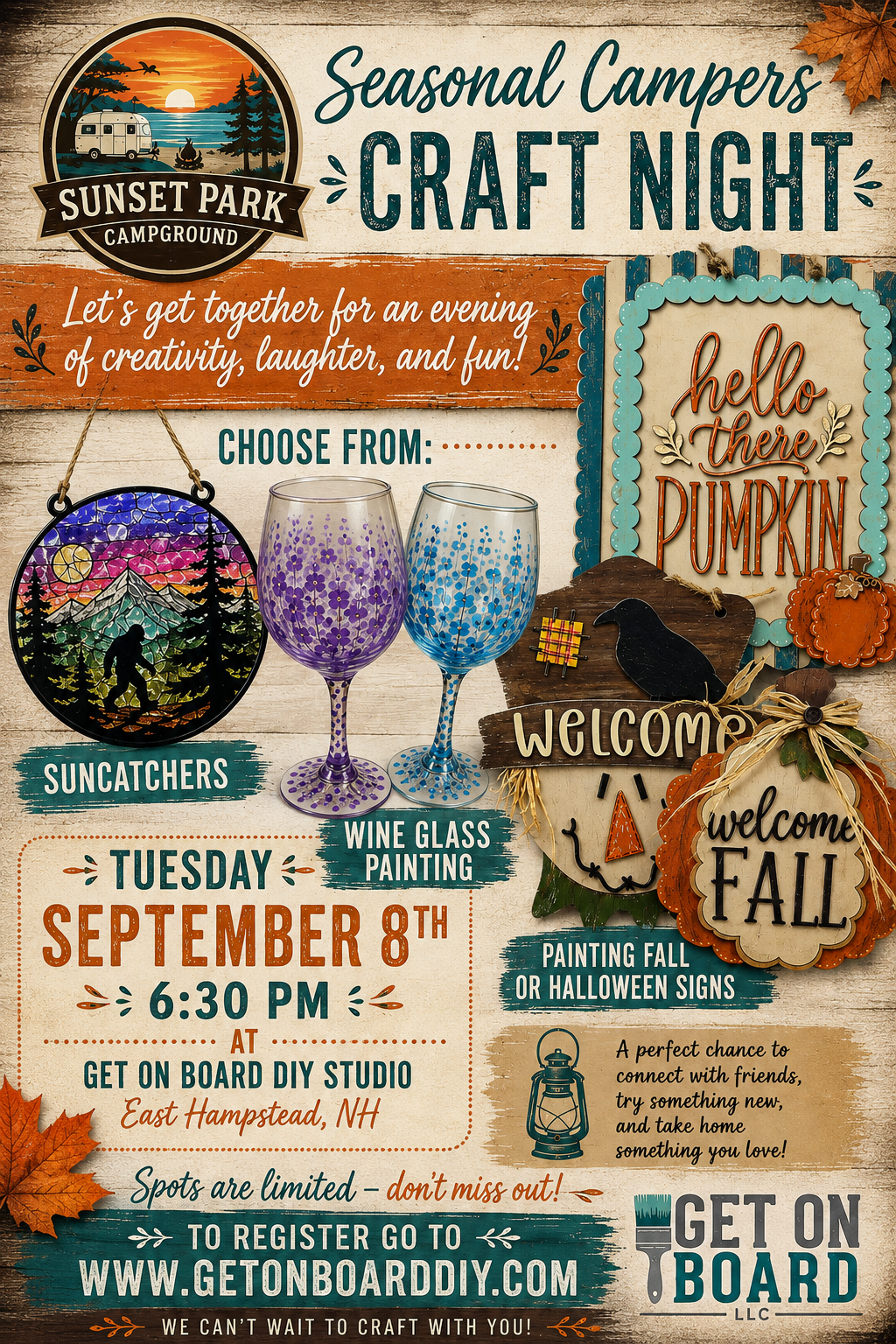 Sunset Lake Campground Private Event - Tuesday, 9/8 @ 6:30pm