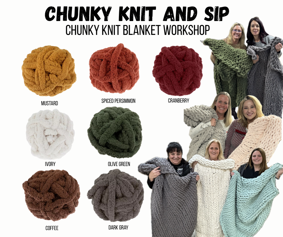 Chunky Knit and Sip Sunday 9.27 5:00-8:00