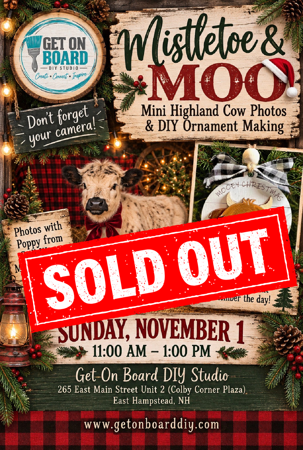 Mistletoe & Moo - Sunday 11/1 from 11am-1pm