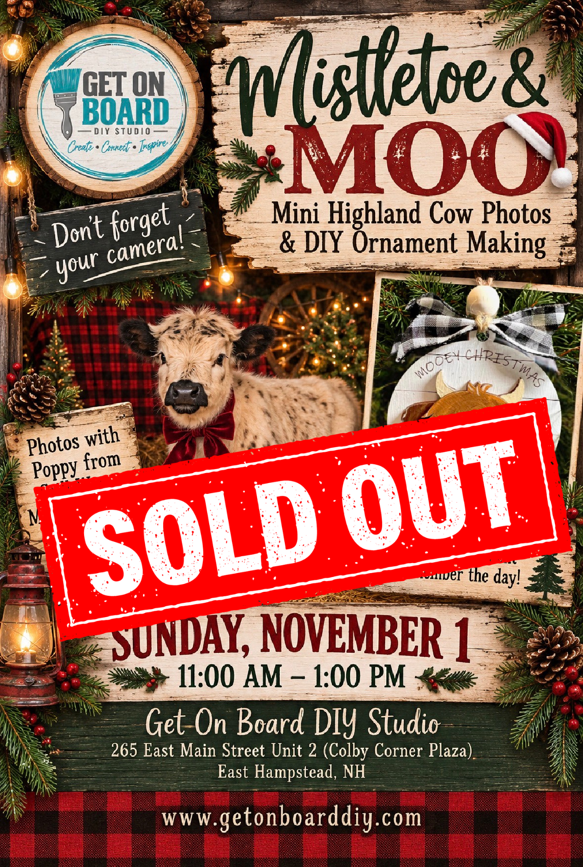 Mistletoe & Moo - Sunday 11/1 from 11am-1pm