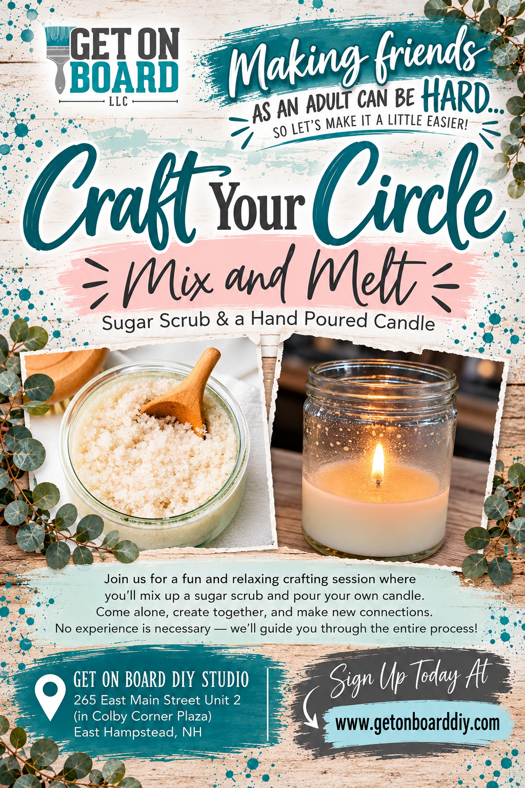 Craft Your Circle: Mix & Melt -  Friday, 11.20 @ 6:30pm
