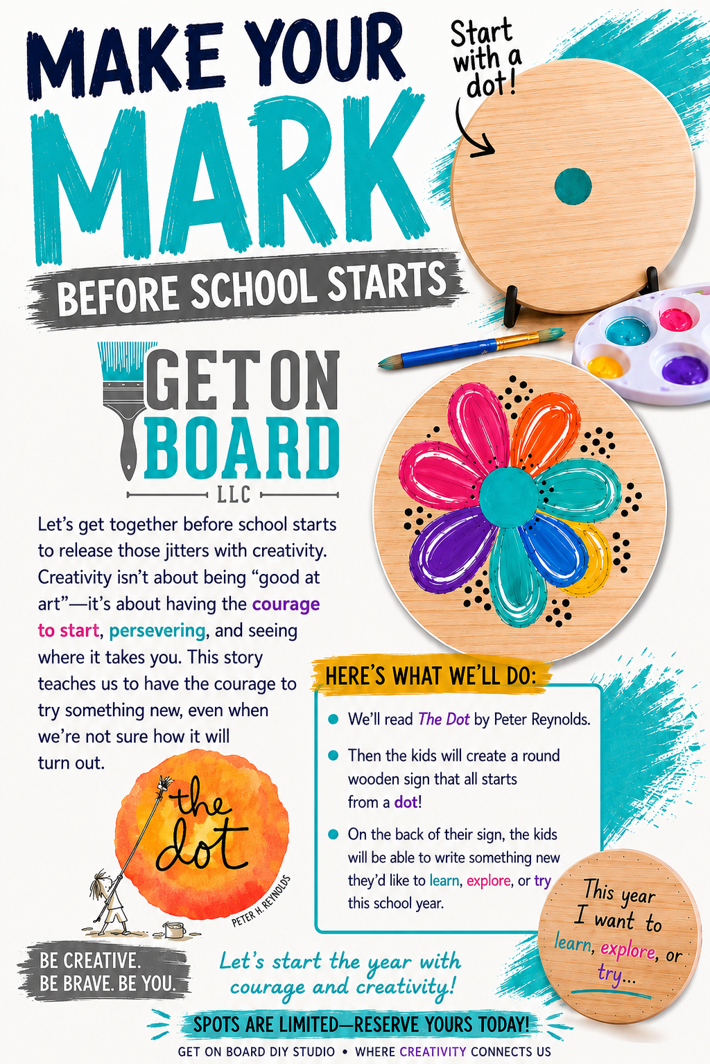 8/23  Make Your Mark Before School Starts Event - 8/23 @ 11am