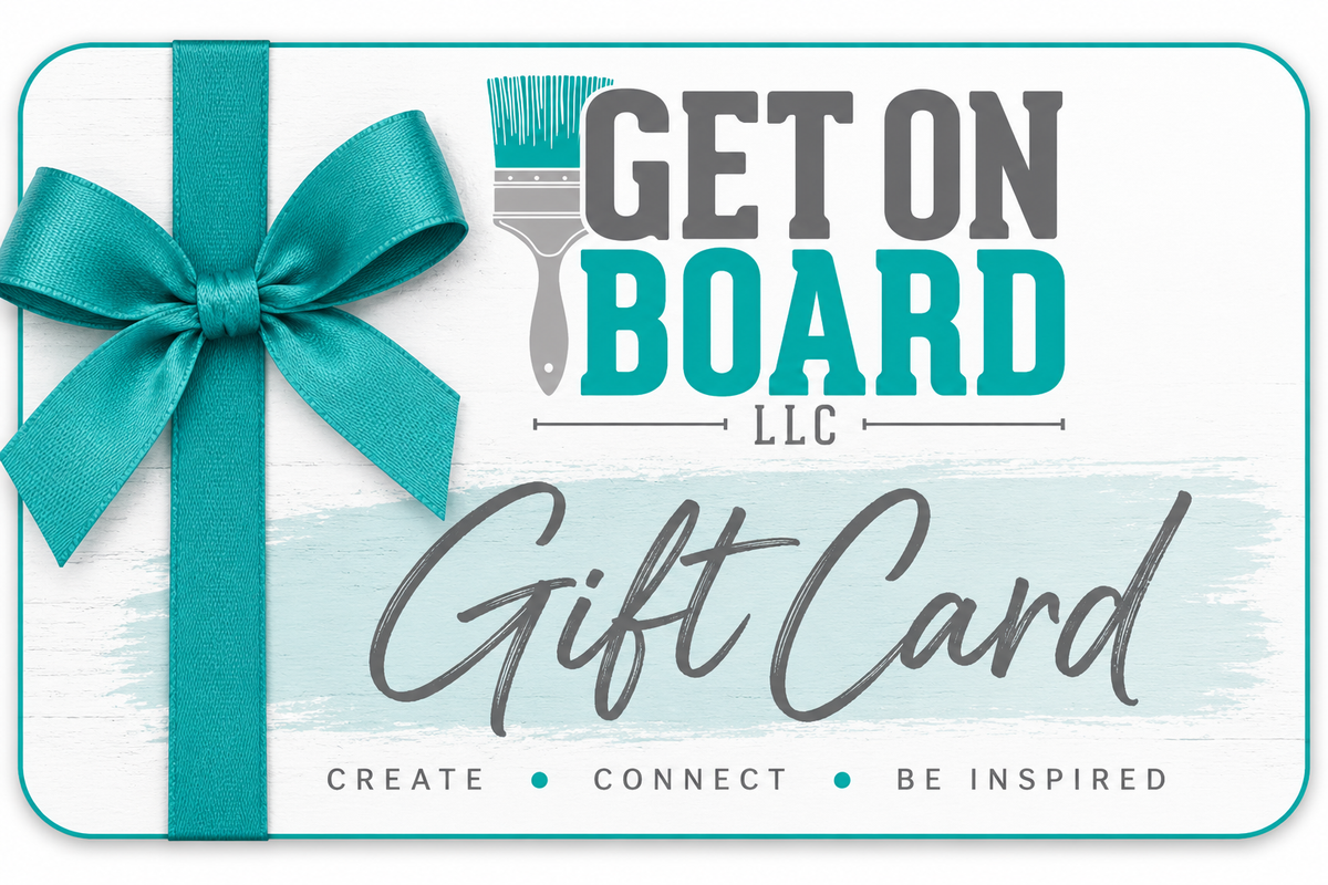 Get On Board DIY Studio Gift Card – Perfect for DIY Crafts & Creative Experiences
