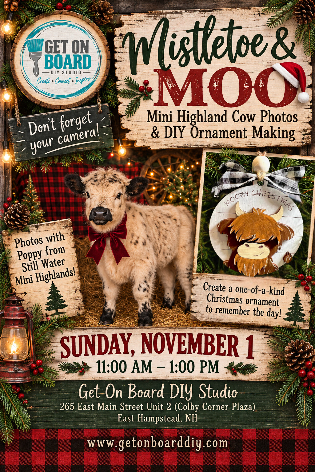 Mistletoe & Moo - Sunday 11/1 from 11am-1pm