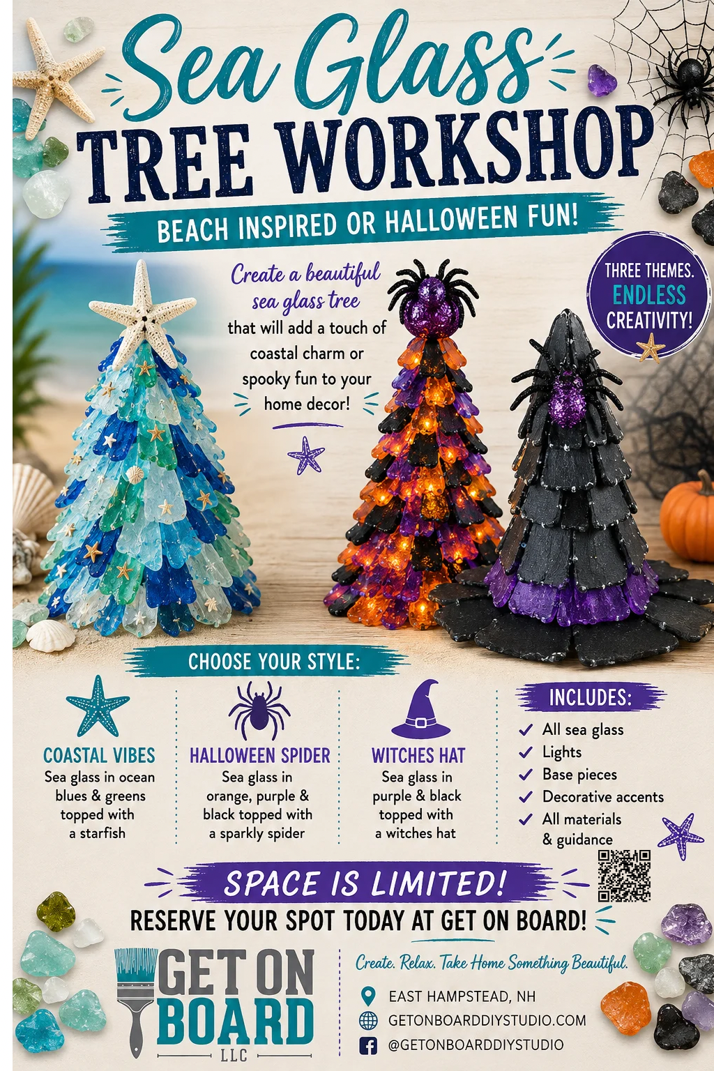 Sea Glass Tree Workshop Thursday 9/17 @ 6:30pm